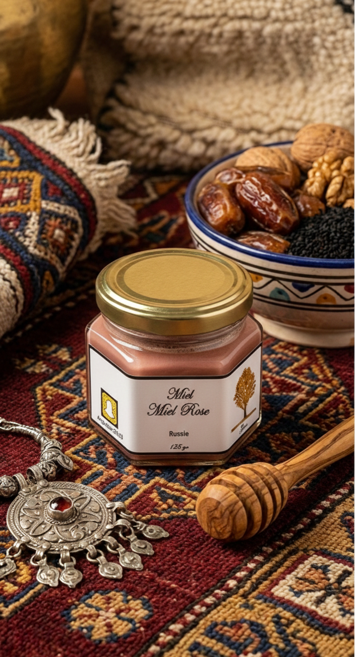 Pink honey: A hint of pink in a sea of ice